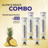 Glow & Grace Combo | Puriteo L-Glutathione Effervescent Tablets – Pack of 4