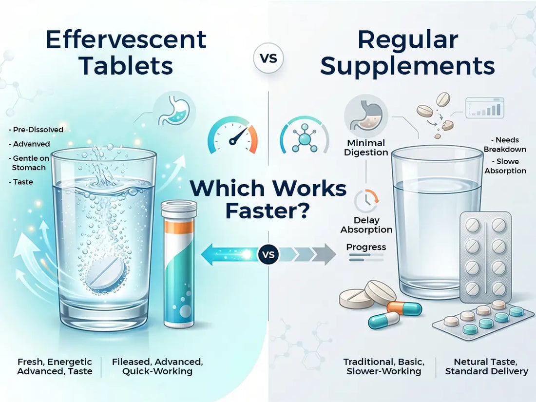 Effervescent Tablets vs. Regular Supplements: Which Works Faster?