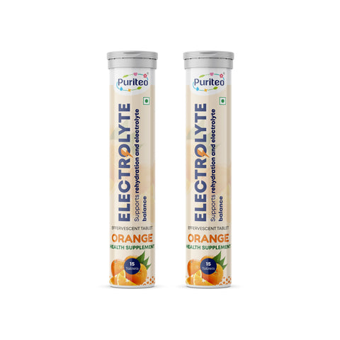 Puriteo Electrolyte Effervescent Tablets – Hydration Boost, Energy Recovery & Electrolyte Balance Support