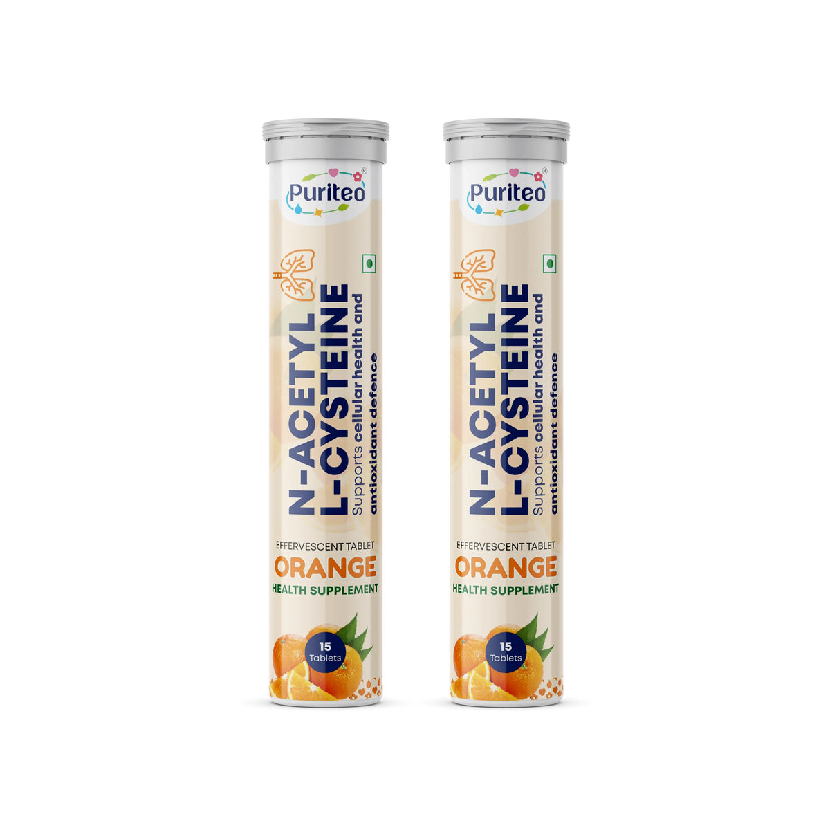Puriteo N-Acetyl L-Cysteine Effervescent Tablets with Vitamin C – Detox, Immunity & Wellness