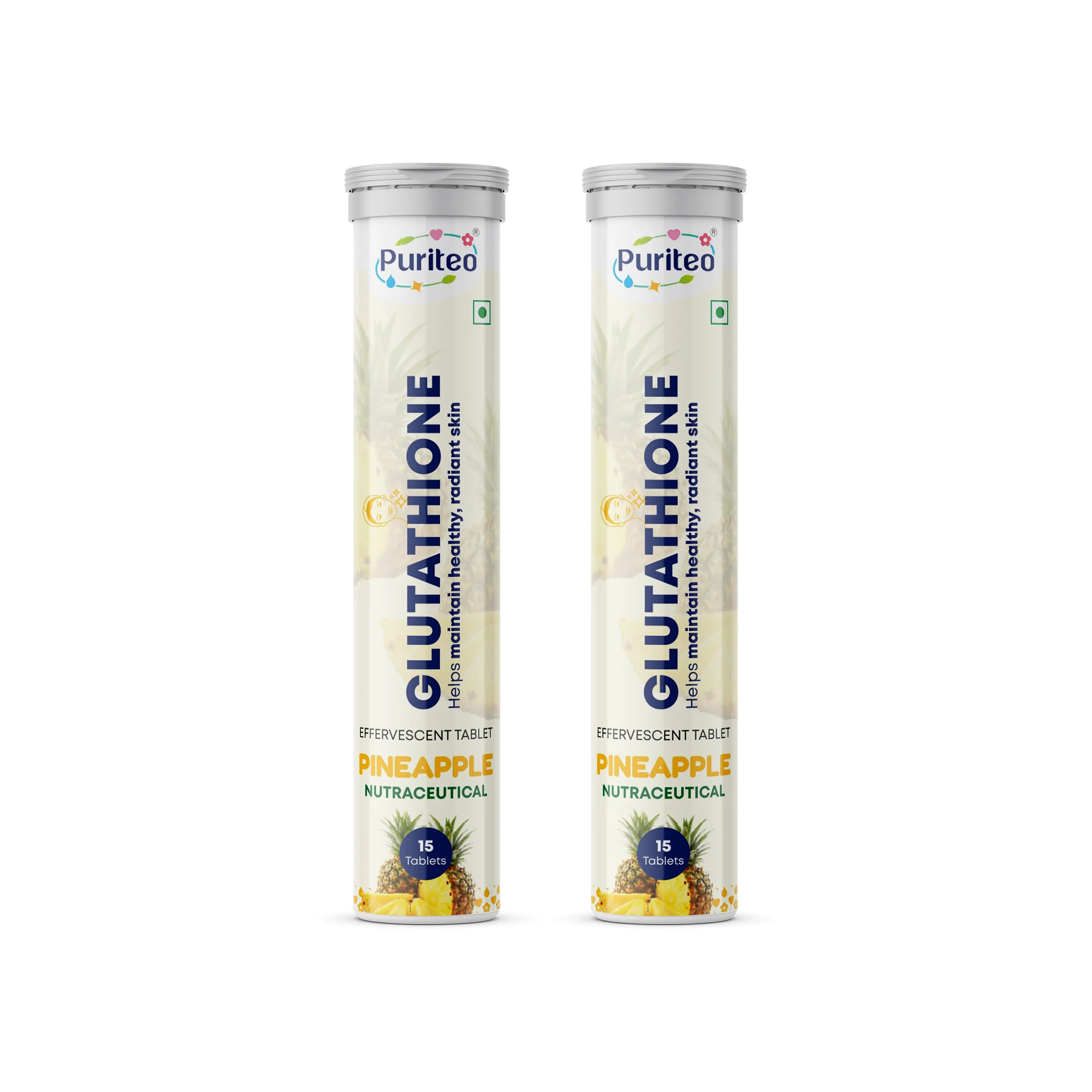 Puriteo L-Glutathione Tablets | Skin Glow & Detox
