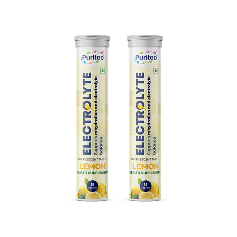 Puriteo Electrolyte Effervescent Tablets – Hydration Boost, Energy Recovery & Electrolyte Balance Support