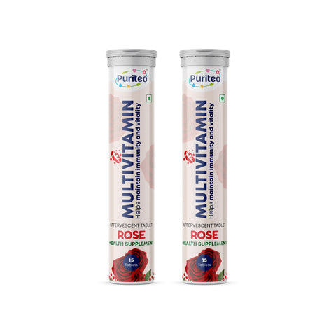 Puriteo Multivitamin Effervescent Tablets with Vitamin C, B-Complex & Essential Nutrients