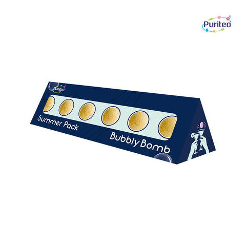 Puriteo Bubbly Bombs Orange – Sunny Orange Mocktail Fizz | Summer Special Pack