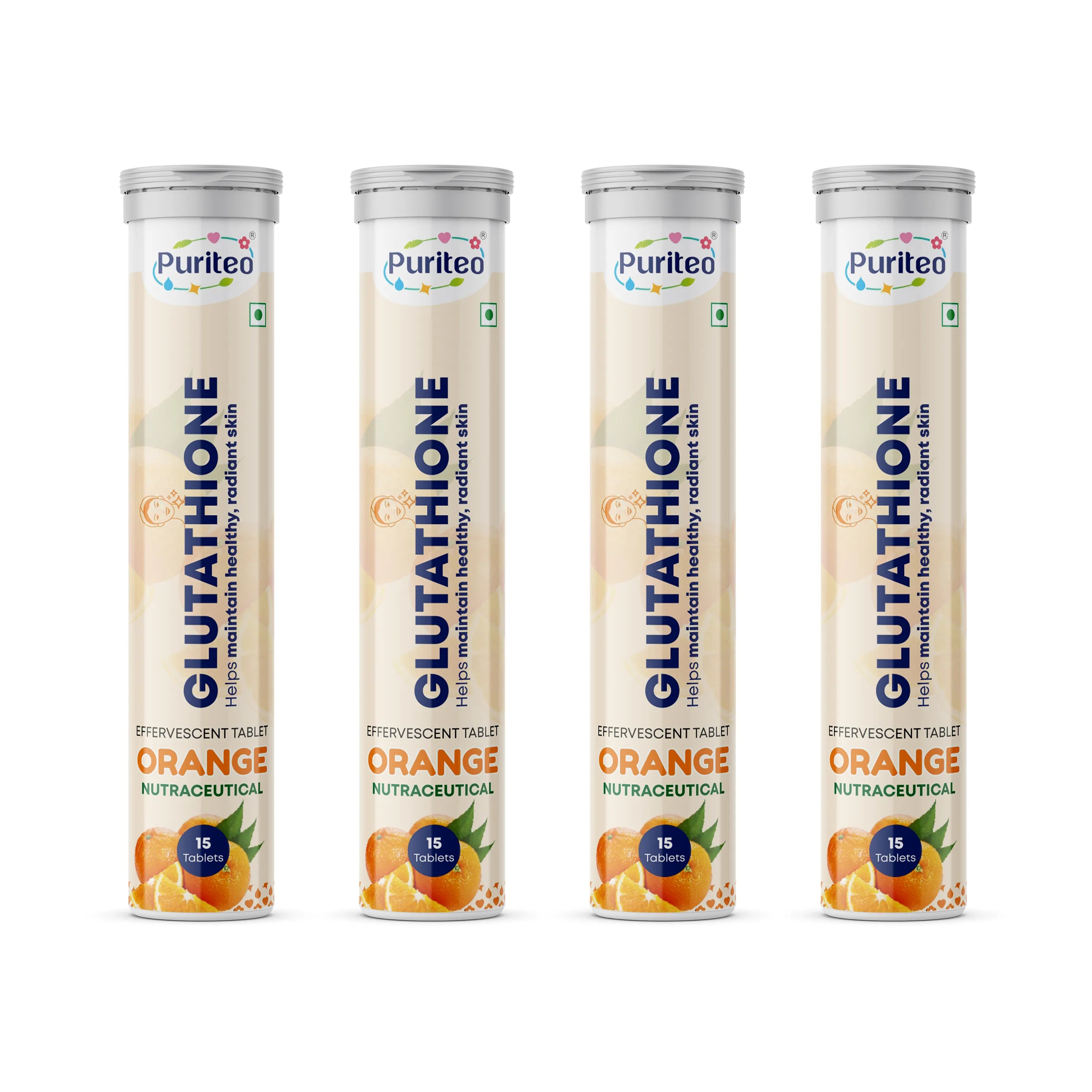 Puriteo L-Glutathione Tablets | Skin Glow & Detox Puriteo L-Glutathione Tablets | Skin Glow & Detox
