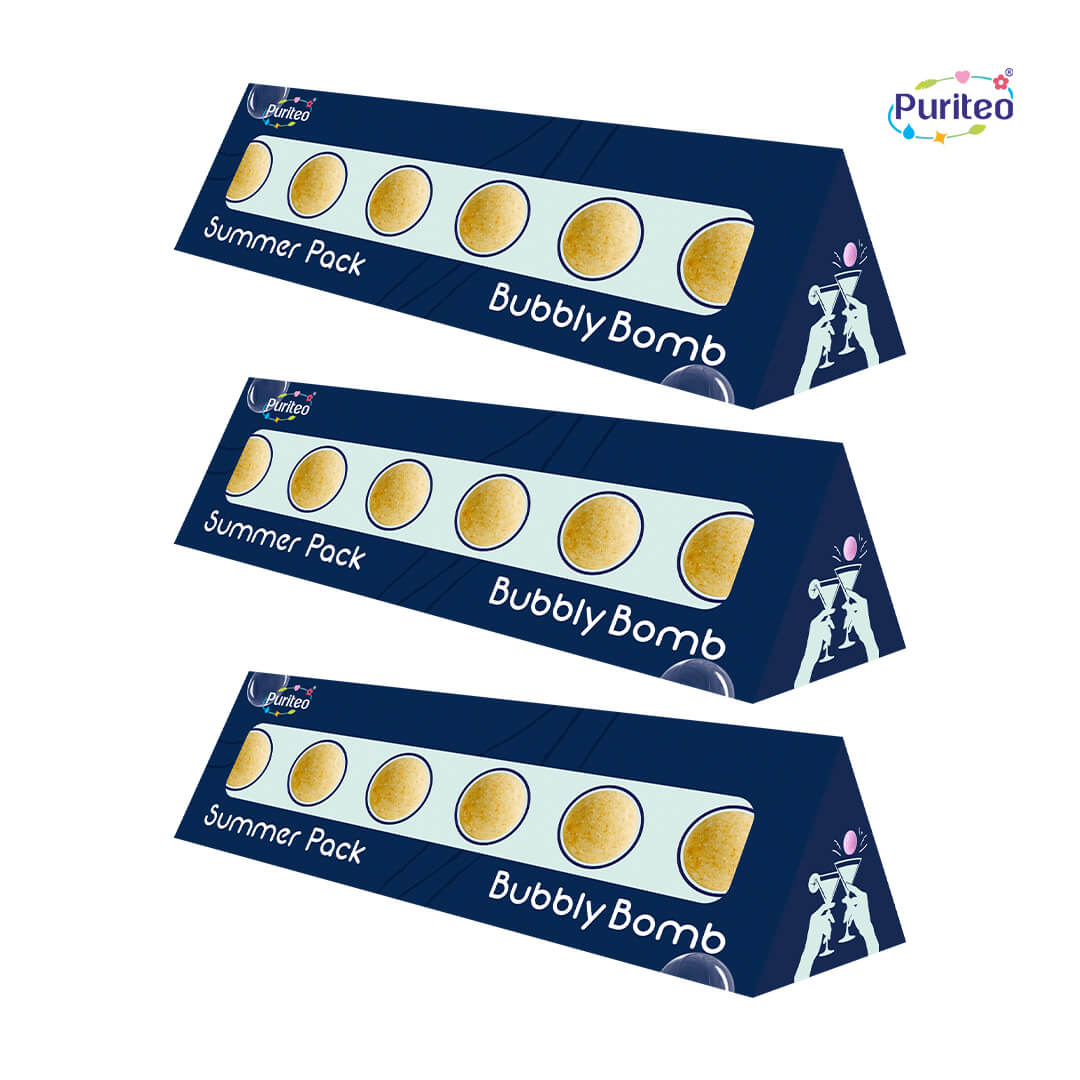 Puriteo Bubbly Bombs Orange – Sunny Orange Mocktail Fizz | Summer Special Pack