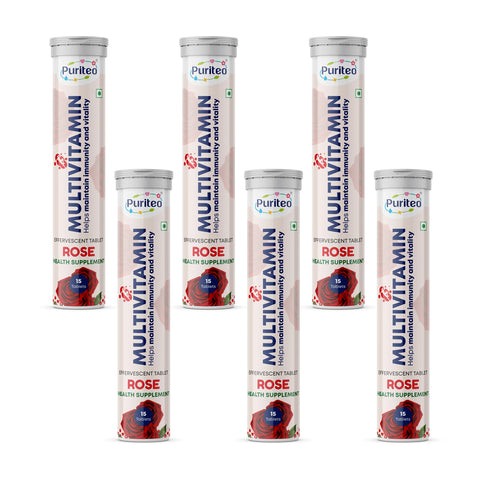 Puriteo Multivitamin Effervescent Tablets with Vitamin C, B-Complex & Essential Nutrients