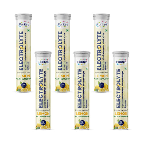 Puriteo Electrolyte Effervescent Tablets – Hydration Boost, Energy Recovery & Electrolyte Balance Support
