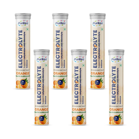 Puriteo Electrolyte Effervescent Tablets – Hydration Boost, Energy Recovery & Electrolyte Balance Support