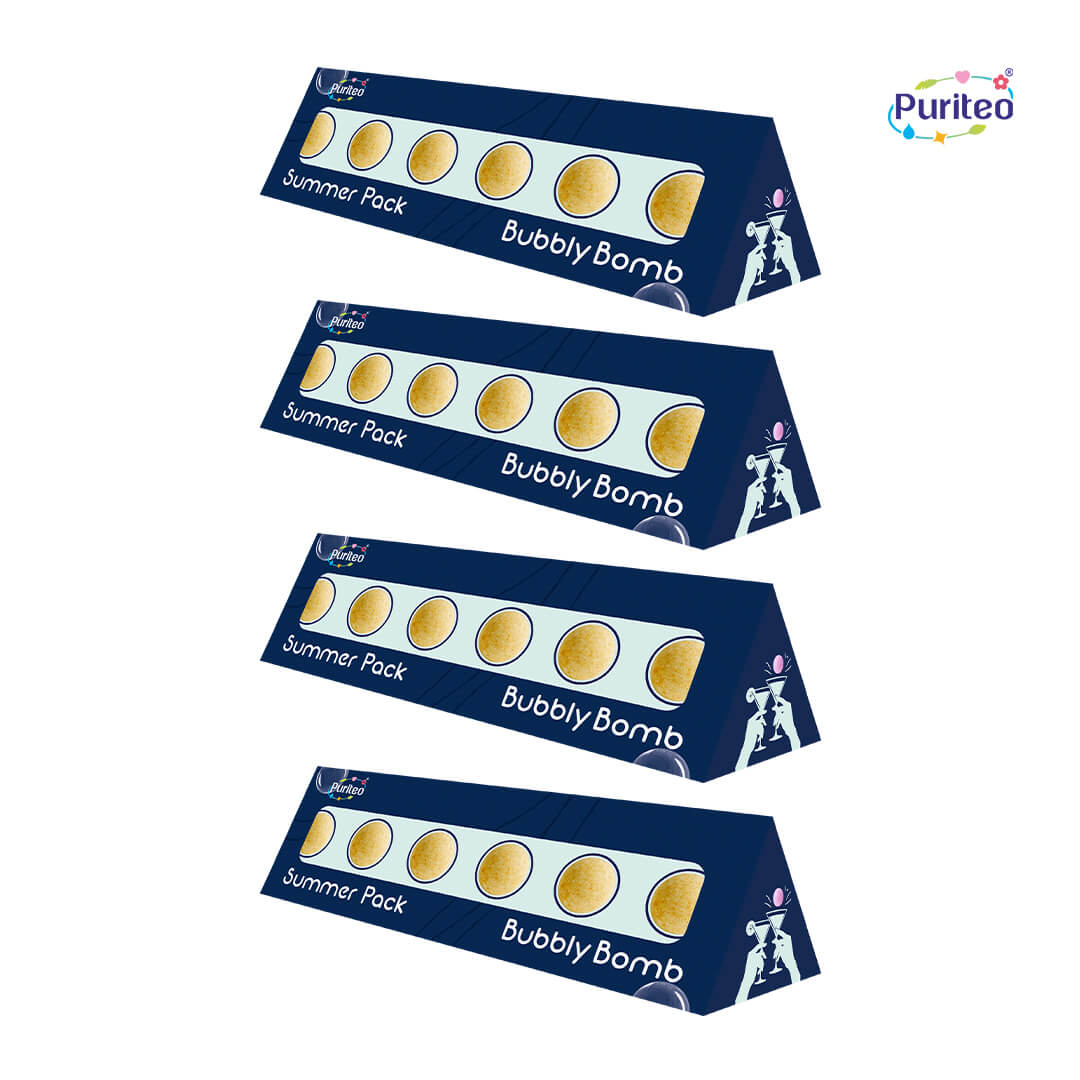 Puriteo Bubbly Bombs Orange – Sunny Orange Mocktail Fizz | Summer Special Pack