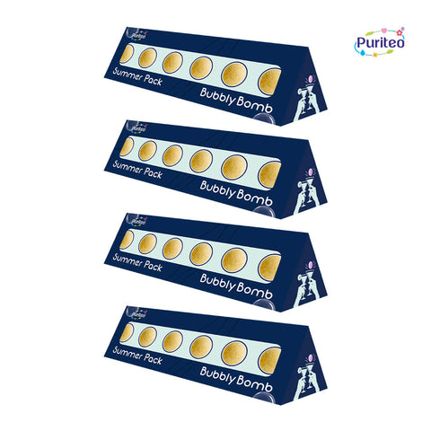 Puriteo Bubbly Bombs Orange – Sunny Orange Mocktail Fizz | Summer Special Pack