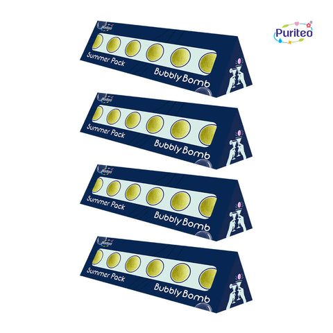 Puriteo Bubbly Bombs Pina Colada – Tropical Paradise Fizzy Drink  | Summer Special Pack