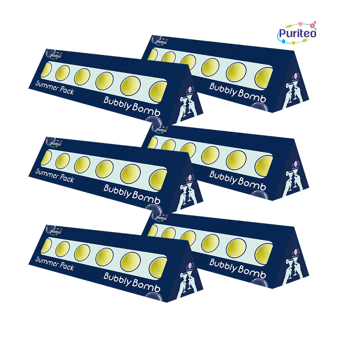 Puriteo Bubbly Bombs Nimbu Pani – Classic Lemon Sparkler | Summer Special Pack