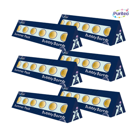 Puriteo Bubbly Bombs Orange – Sunny Orange Mocktail Fizz | Summer Special Pack