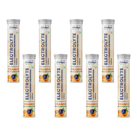 Puriteo Electrolyte Effervescent Tablets – Hydration Boost, Energy Recovery & Electrolyte Balance Support