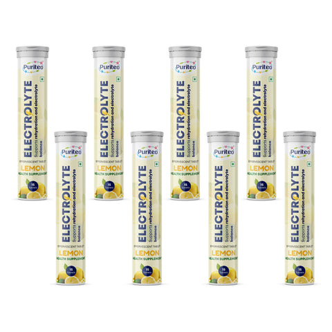 Puriteo Electrolyte Effervescent Tablets – Hydration Boost, Energy Recovery & Electrolyte Balance Support