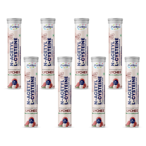 Puriteo N-Acetyl L-Cysteine Effervescent Tablets with Vitamin C – Detox, Immunity & Wellness