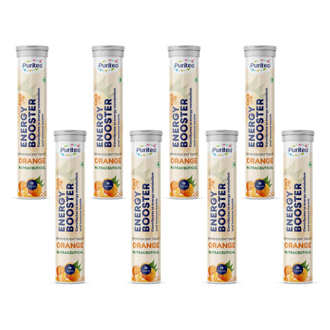 Puriteo Energy Booster Effervescent Tablets – Instant Energy, Stamina Support & Active Performance Supplement