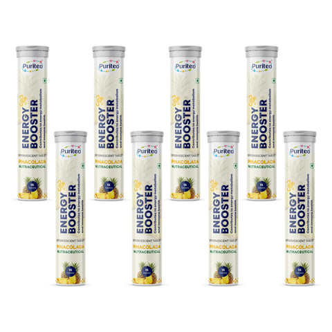 Puriteo Energy Booster Effervescent Tablets – Instant Energy, Stamina Support & Active Performance Supplement