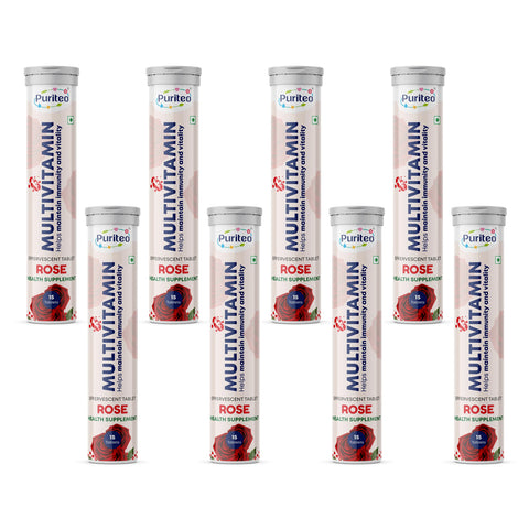 Puriteo Multivitamin Effervescent Tablets with Vitamin C, B-Complex & Essential Nutrients