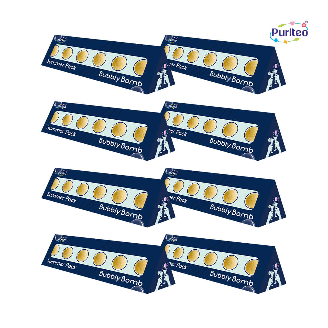 Puriteo Bubbly Bombs Orange – Sunny Orange Mocktail Fizz | Summer Special Pack