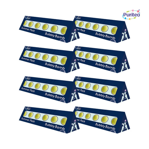 Puriteo Bubbly Bombs Pina Colada – Tropical Paradise Fizzy Drink  | Summer Special Pack