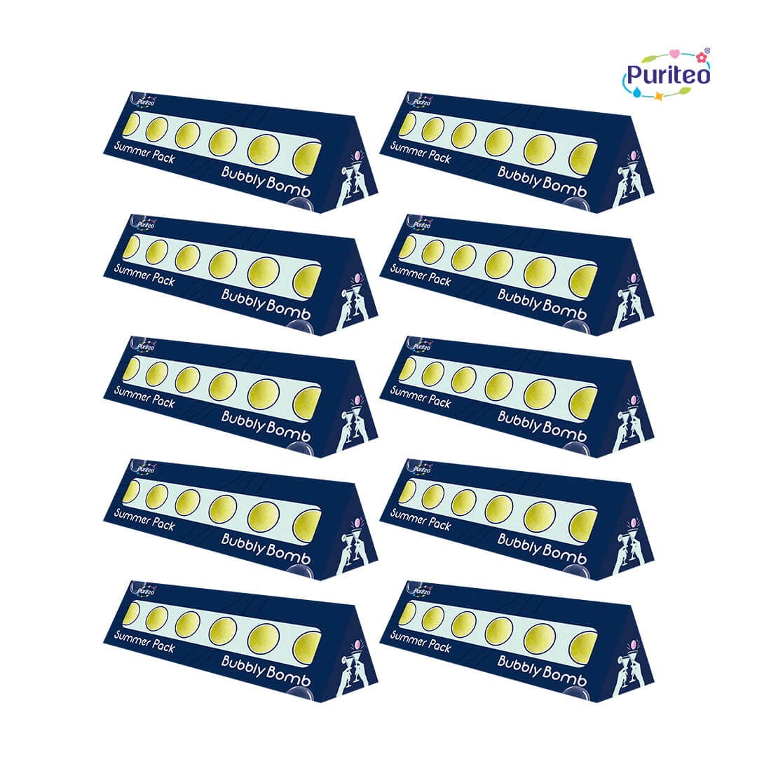 Puriteo Bubbly Bombs Nimbu Pani – Classic Lemon Sparkler | Summer Special Pack