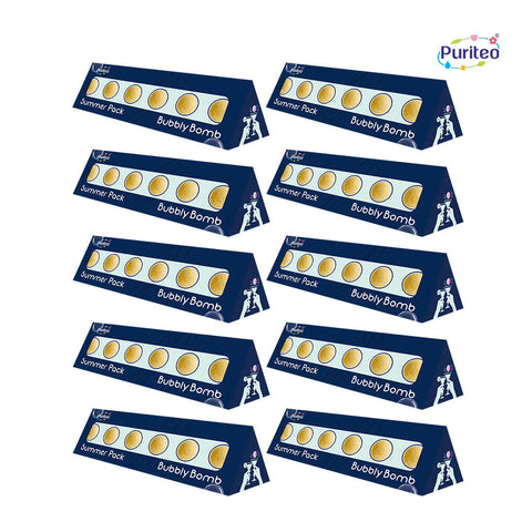 Puriteo Bubbly Bombs Orange – Sunny Orange Mocktail Fizz | Summer Special Pack