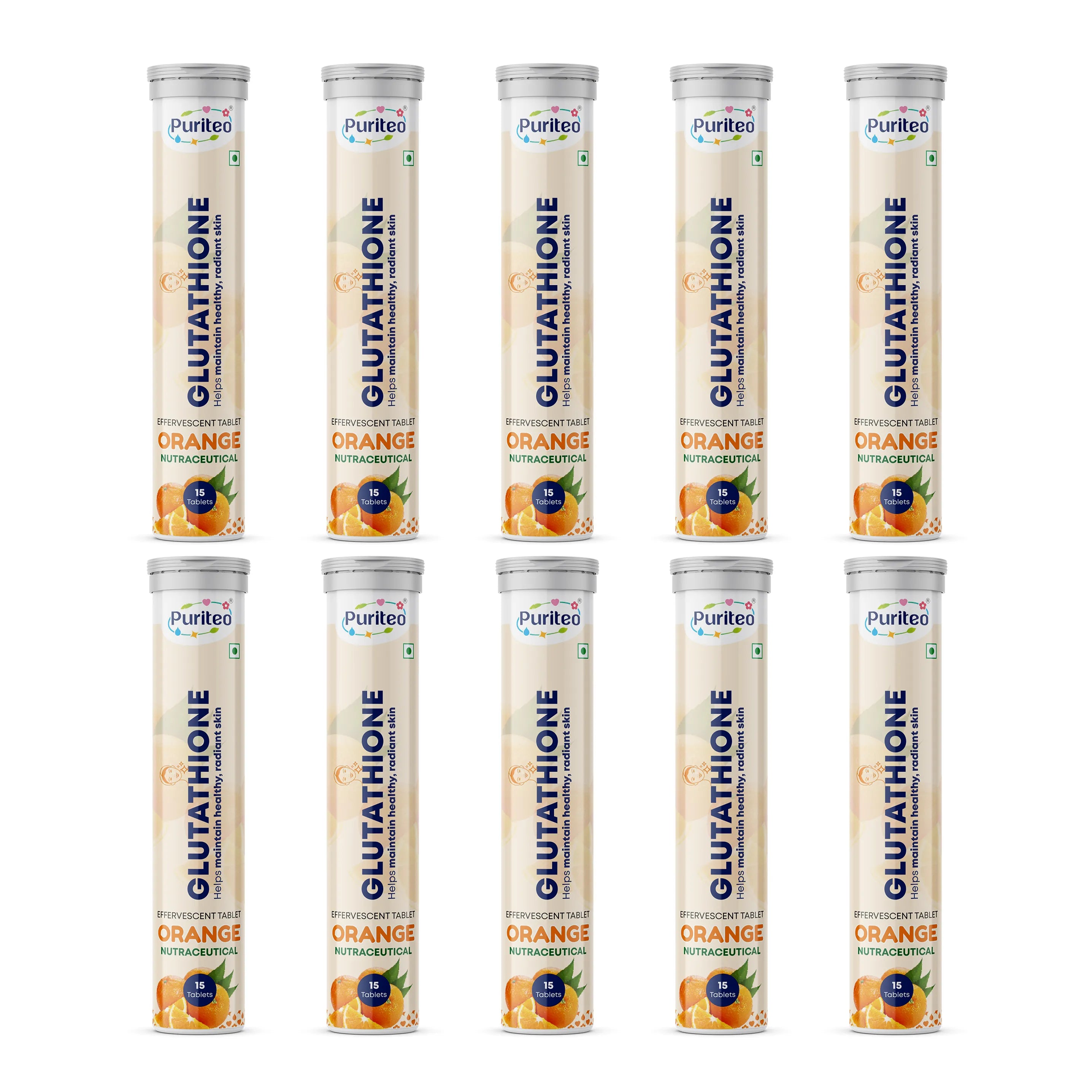 Puriteo L-Glutathione Tablets | Skin Glow & Detox