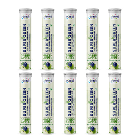Puriteo Super Green Effervescent Tablets