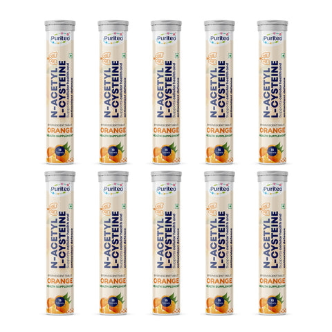Puriteo N-Acetyl L-Cysteine Effervescent Tablets with Vitamin C – Detox, Immunity & Wellness
