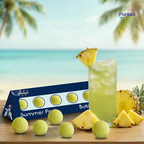 Puriteo One-Month Mocktail Pack: 5 Flavors, 30 Bubbly Bombs