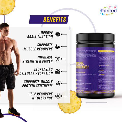 Creatine Monohydrate | Creatine Pre Workout Supplement | Creatine Supplement for Muscle Gain | Best Creatine Monohydrate