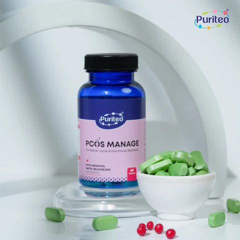 Puriteo PCOS Relief Tablets – Natural Solution for Irregular Periods & Acne
