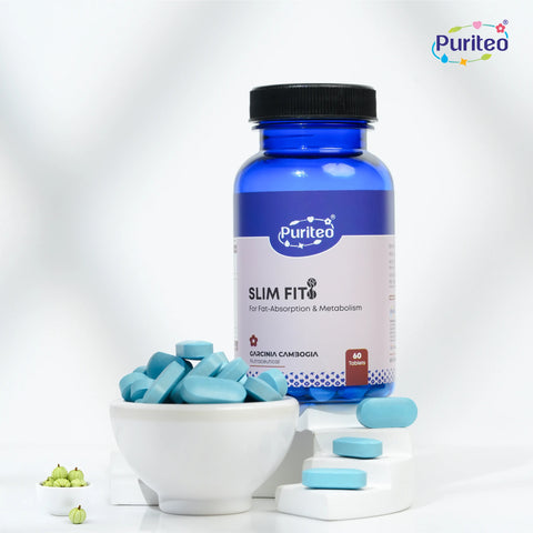 Puriteo Slim Fit Tablet - Garcinia Cambogia Formula | Boosts Metabolism & Curbs Cravings