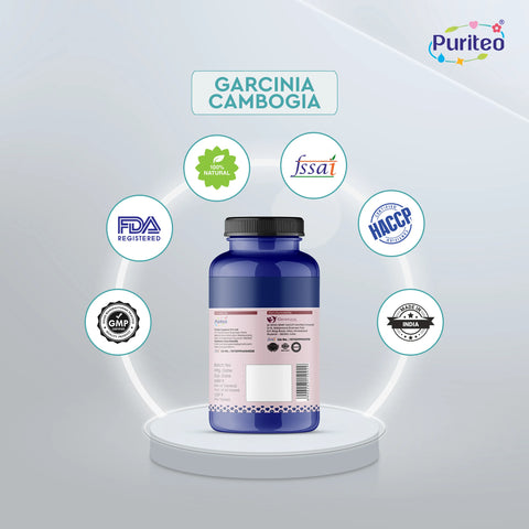 Puriteo Slim Fit Tablet - Garcinia Cambogia Formula | Boosts Metabolism & Curbs Cravings