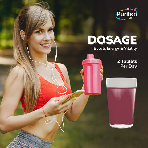 Puriteo ACV Moringa Effervescent Tablets for Natural Weight Management, Detox & Wellness, Fat Loss & Gut Health