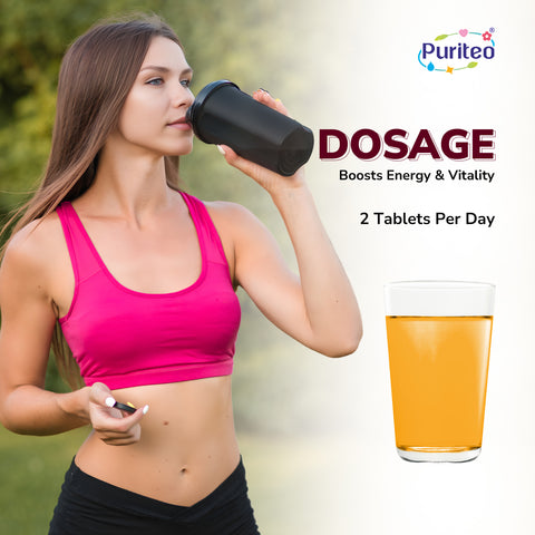 Puriteo Liver Cleanse & Detox Support | Effervescent Antioxidant Formula | Daily Detox & Metabolism Booster