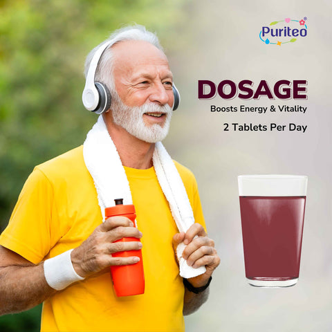 Puriteo B12 Effervescent Tablets for Instant Energy Uplift, Better Cognitive Function, Immunity & Active Day Performance