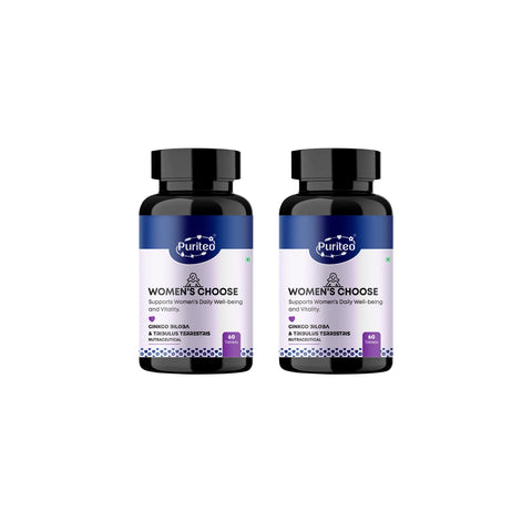 Puriteo Women’s Choice Tablet - Ginkgo Biloba & Tribulus Formula | Supports Hormonal Balance & Women’s Health