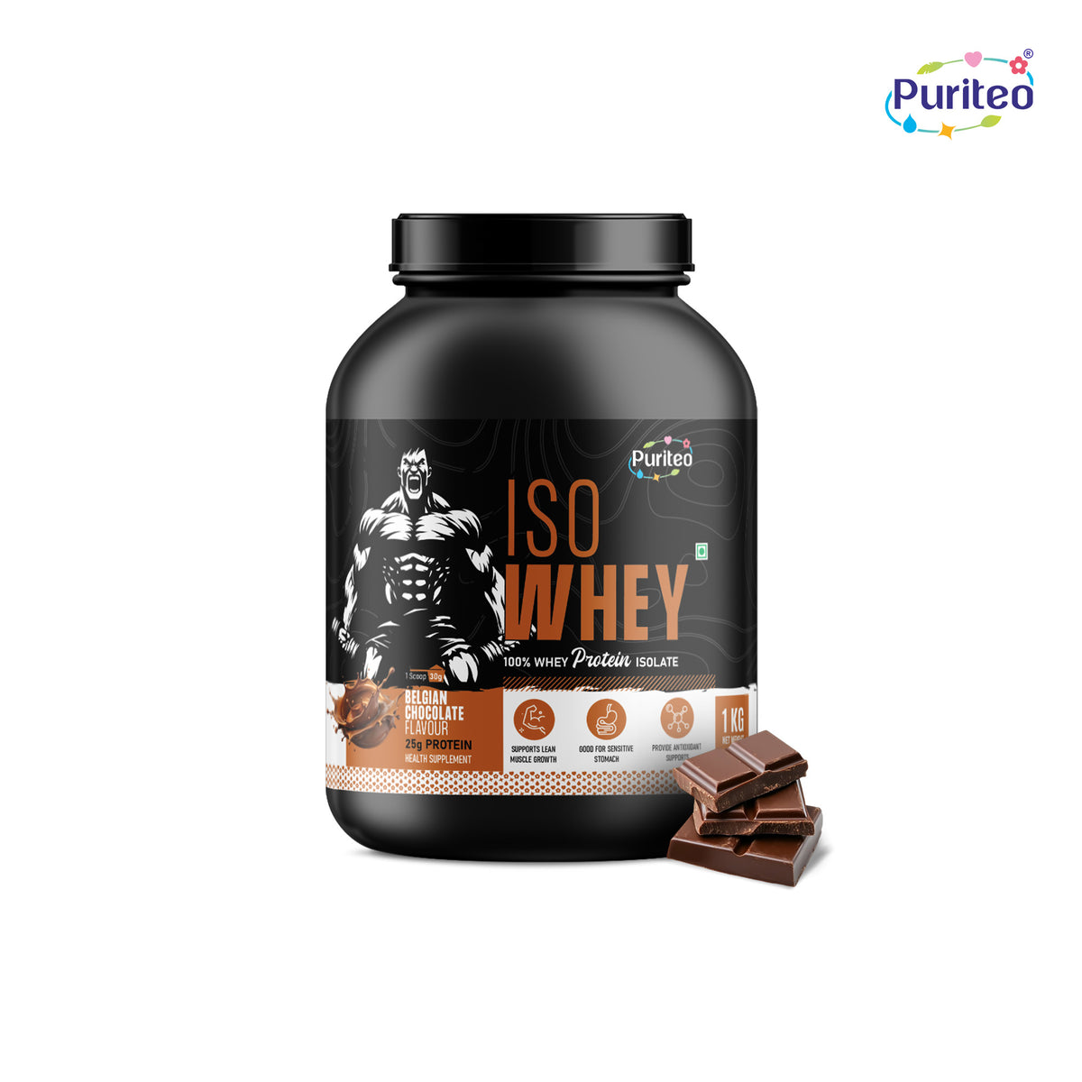 ISO Whey Protein Isolate | Best Whey Protein Isolate | Whey Protein Isolate for Muscle Gain | Natural Whey Protein Isolate