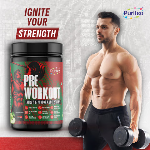 Pre-Workout Powder | Improves Blood Flow | Workout Supplement | Boosting Energy and Endurance