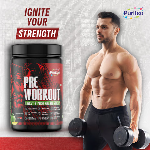 Pre-Workout Powder | Improves Blood Flow | Workout Supplement | Boosting Energy and Endurance