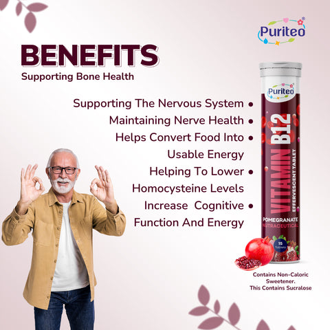 The High Energy Stack | Vitamin B12 Effervescent Tablets - Pack of 4